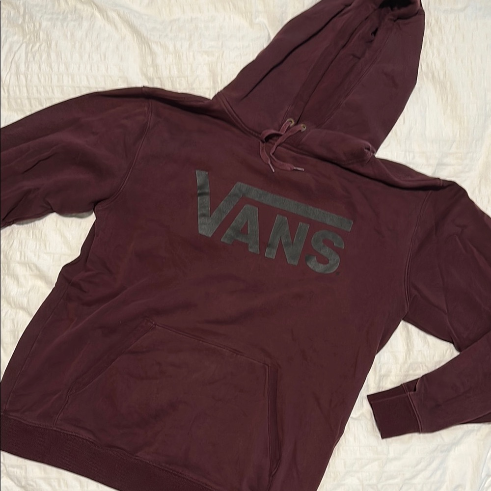 Vans Maroon Hoodie with Logo